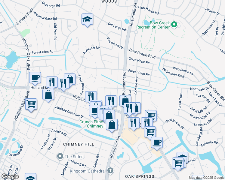 map of restaurants, bars, coffee shops, grocery stores, and more near 702 Arthur Avenue in Virginia Beach