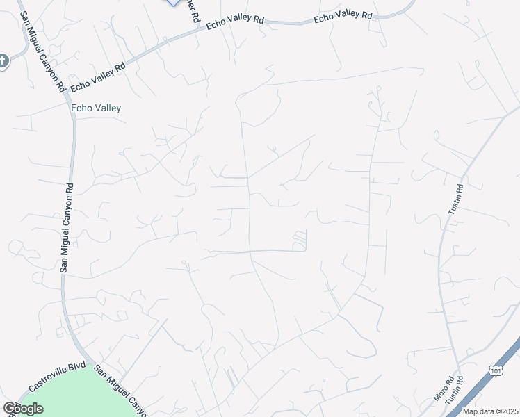 map of restaurants, bars, coffee shops, grocery stores, and more near 7013 Valle Pacifico Road in Salinas