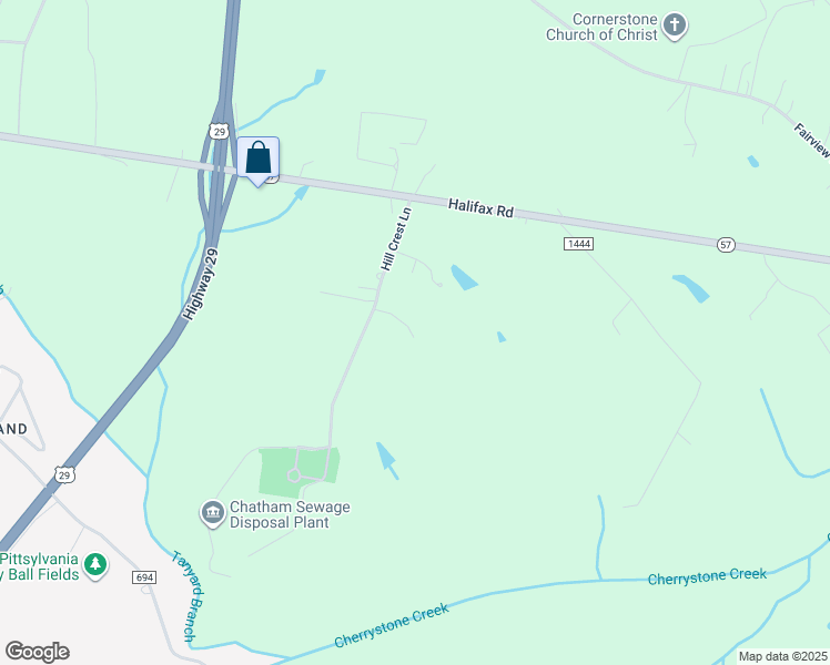 map of restaurants, bars, coffee shops, grocery stores, and more near 369 Hill Crest Lane in Chatham