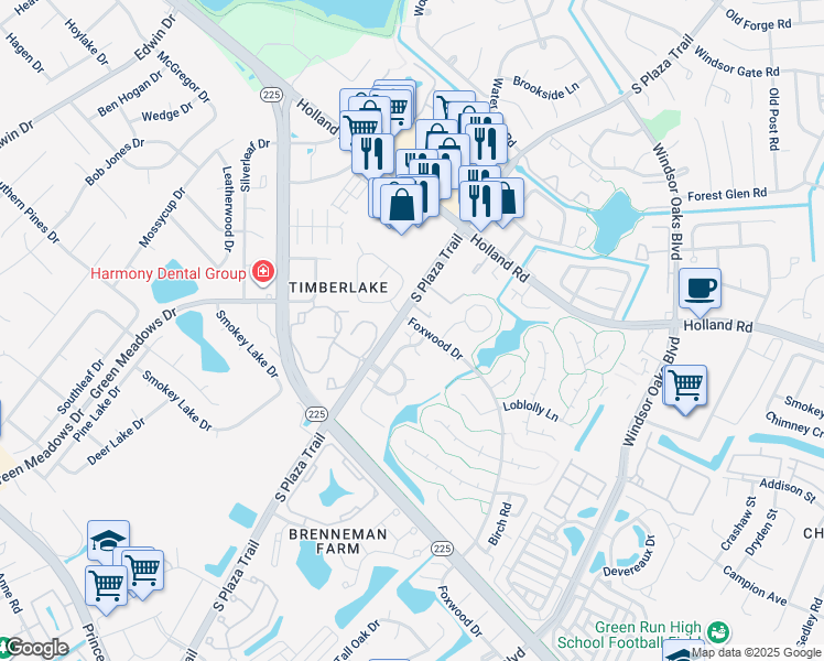 map of restaurants, bars, coffee shops, grocery stores, and more near 4306 Gadwall Place in Virginia Beach
