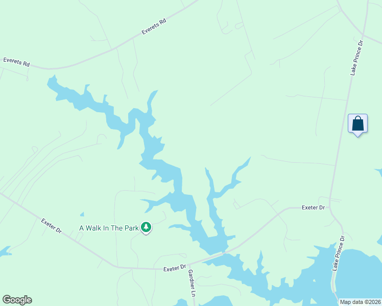 map of restaurants, bars, coffee shops, grocery stores, and more near 23350 Sandy Point Lane in Suffolk