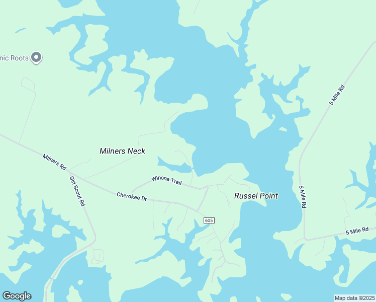 map of restaurants, bars, coffee shops, grocery stores, and more near 4421 Clear Brook Lane in Suffolk