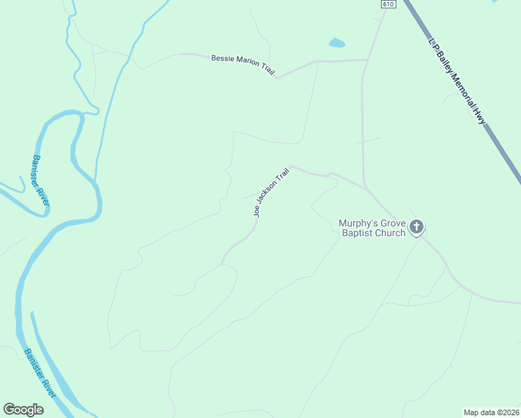 map of restaurants, bars, coffee shops, grocery stores, and more near 1097 Joe Jackson Trail in Halifax