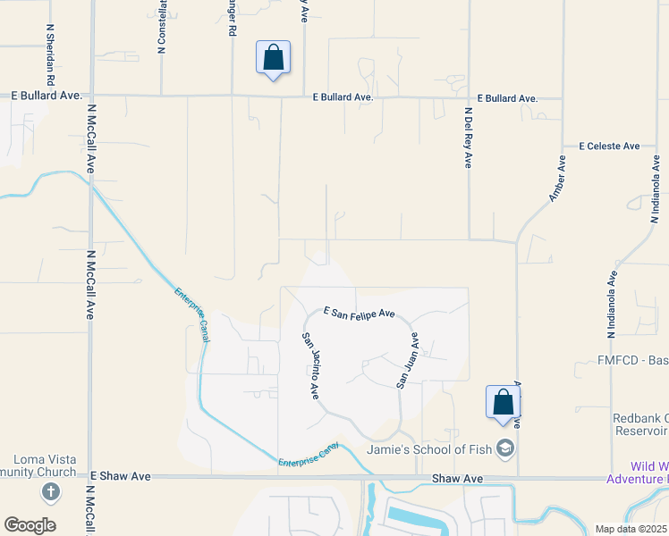 map of restaurants, bars, coffee shops, grocery stores, and more near 10639 Wrenwood Avenue in Clovis
