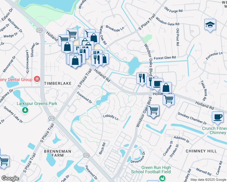 map of restaurants, bars, coffee shops, grocery stores, and more near 745 Waters Drive in Virginia Beach