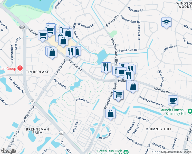 map of restaurants, bars, coffee shops, grocery stores, and more near 711 Weymouth Court in Virginia Beach