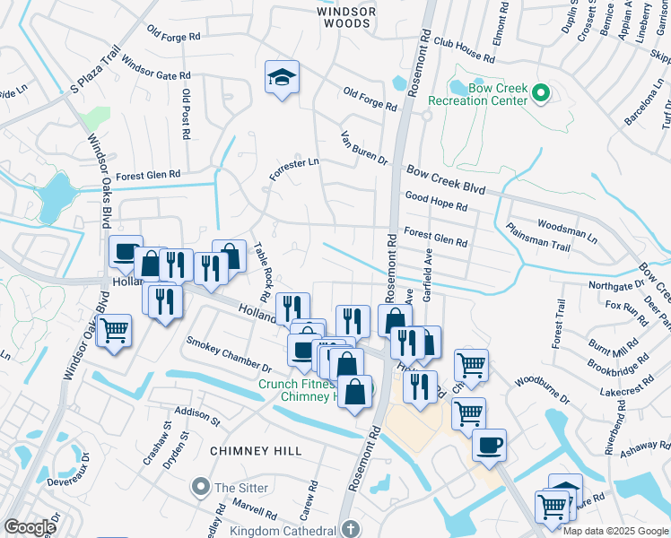 map of restaurants, bars, coffee shops, grocery stores, and more near 3685 Arthur Avenue in Virginia Beach