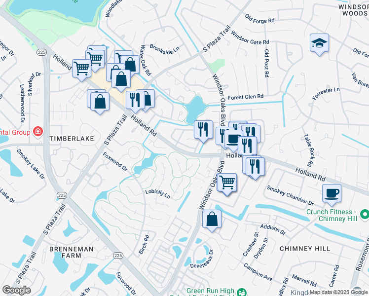 map of restaurants, bars, coffee shops, grocery stores, and more near 711 Weymouth Court in Virginia Beach
