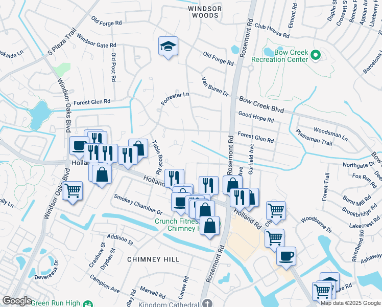 map of restaurants, bars, coffee shops, grocery stores, and more near 3712 Arthur Avenue in Virginia Beach