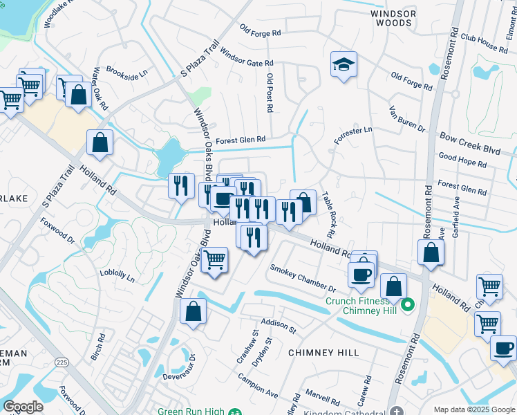 map of restaurants, bars, coffee shops, grocery stores, and more near 3780 Counselor Lane in Virginia Beach