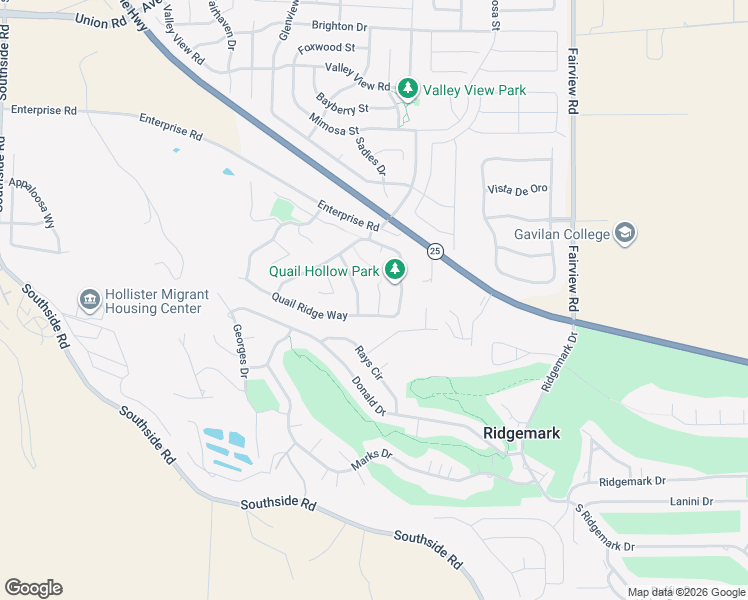 map of restaurants, bars, coffee shops, grocery stores, and more near 941 Stone Bridge Trail in Hollister