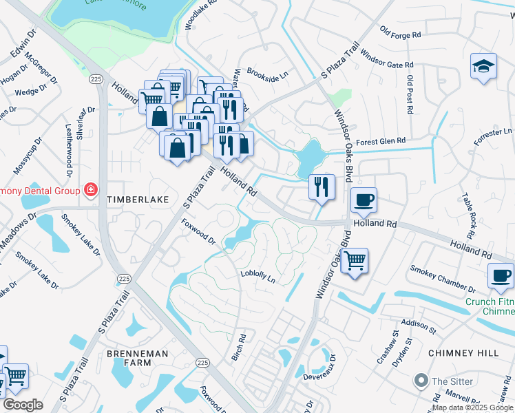 map of restaurants, bars, coffee shops, grocery stores, and more near 710 Waters Drive in Virginia Beach