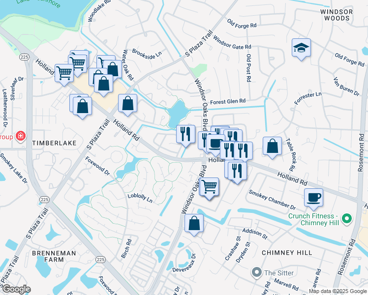 map of restaurants, bars, coffee shops, grocery stores, and more near 4020 Thomas Jefferson Drive in Virginia Beach