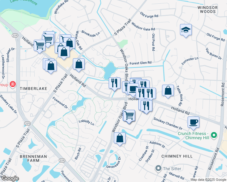 map of restaurants, bars, coffee shops, grocery stores, and more near 4020 Thomas Jefferson Drive in Virginia Beach