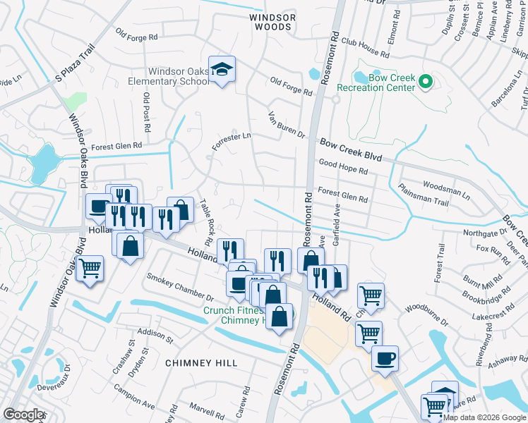 map of restaurants, bars, coffee shops, grocery stores, and more near 3712 Arthur Avenue in Virginia Beach