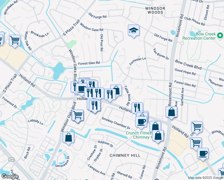 map of restaurants, bars, coffee shops, grocery stores, and more near 3753 Kingsmill Walk in Virginia Beach