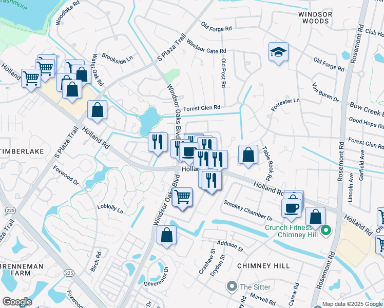 map of restaurants, bars, coffee shops, grocery stores, and more near 3889 Counselor Lane in Virginia Beach
