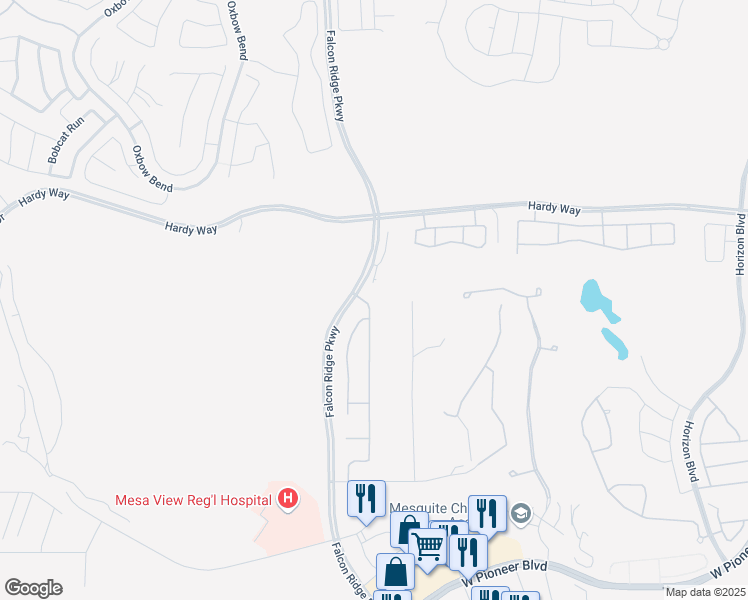 map of restaurants, bars, coffee shops, grocery stores, and more near 570 Long Iron Lane in Mesquite