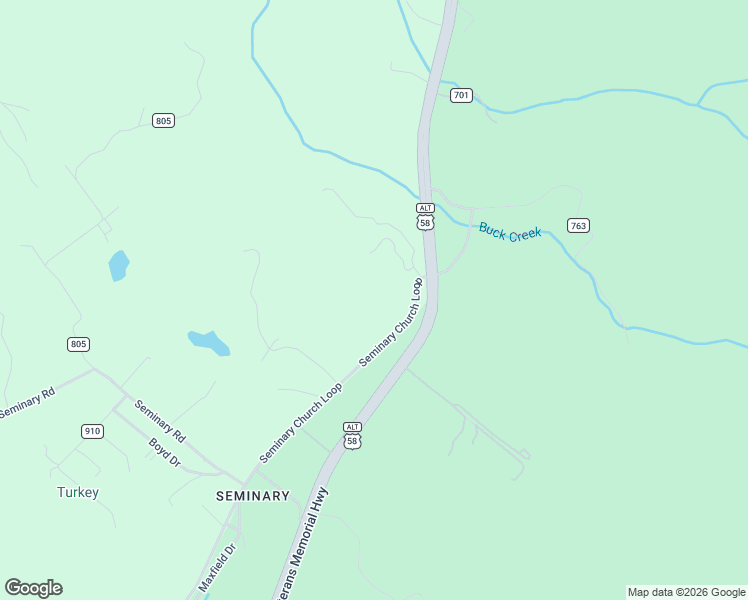 map of restaurants, bars, coffee shops, grocery stores, and more near 105 Skeens Drive in Big Stone Gap
