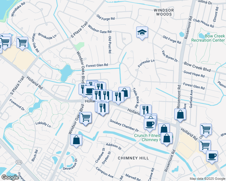 map of restaurants, bars, coffee shops, grocery stores, and more near 3753 Kingsmill Walk in Virginia Beach