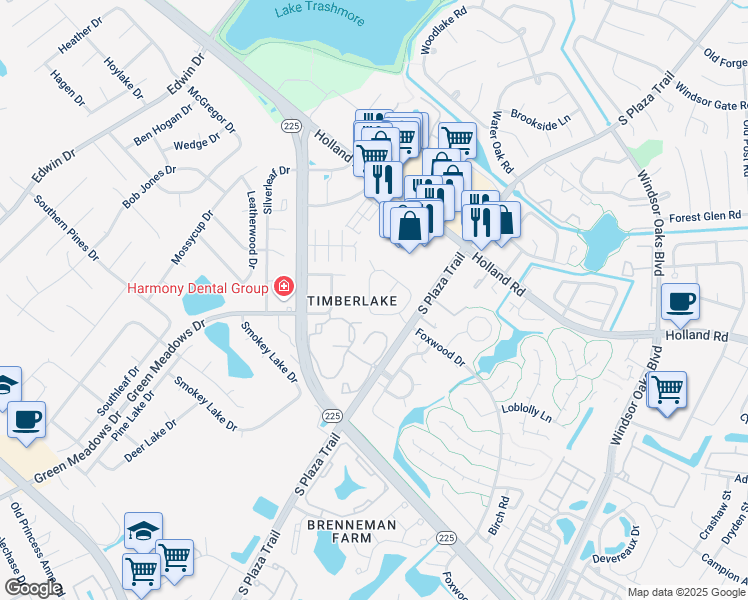 map of restaurants, bars, coffee shops, grocery stores, and more near 703 Jared Court in Virginia Beach