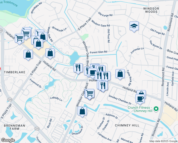 map of restaurants, bars, coffee shops, grocery stores, and more near 3880 Counselor Lane in Virginia Beach