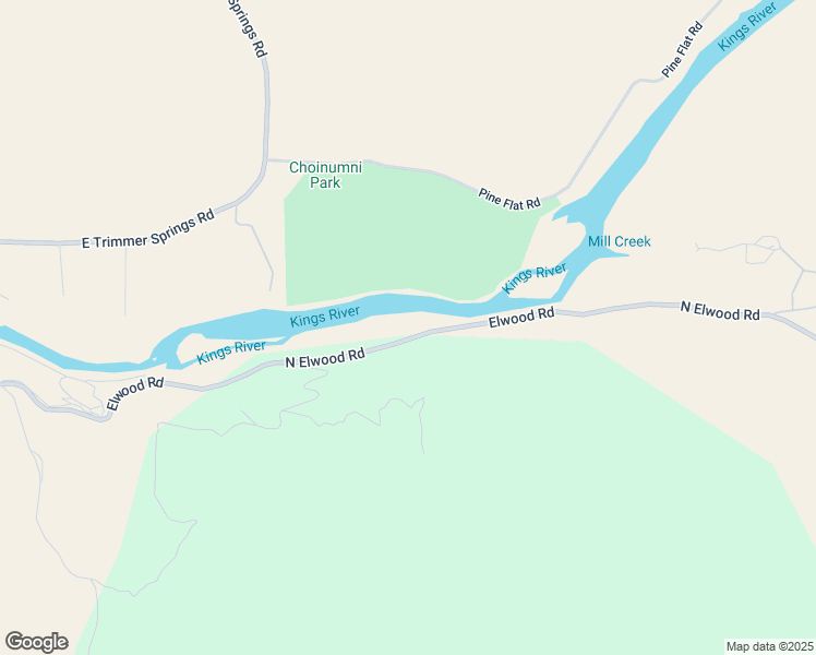 map of restaurants, bars, coffee shops, grocery stores, and more near 26210 Elwood Road in Sanger