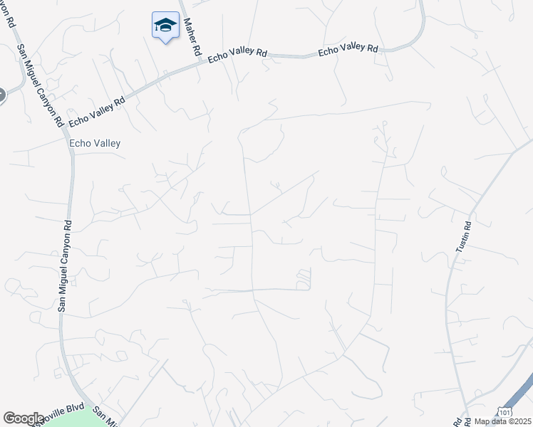 map of restaurants, bars, coffee shops, grocery stores, and more near 6937 Valle Pacifico Road in Salinas
