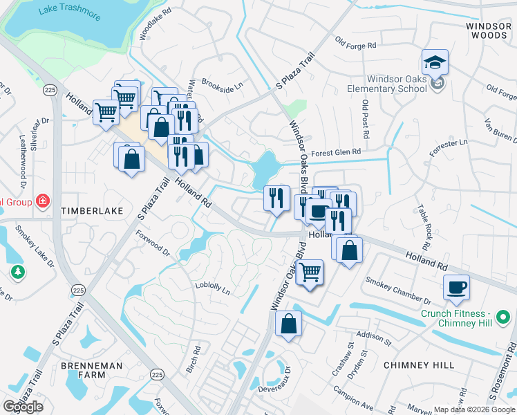 map of restaurants, bars, coffee shops, grocery stores, and more near 4018 Richard Lee Court in Virginia Beach
