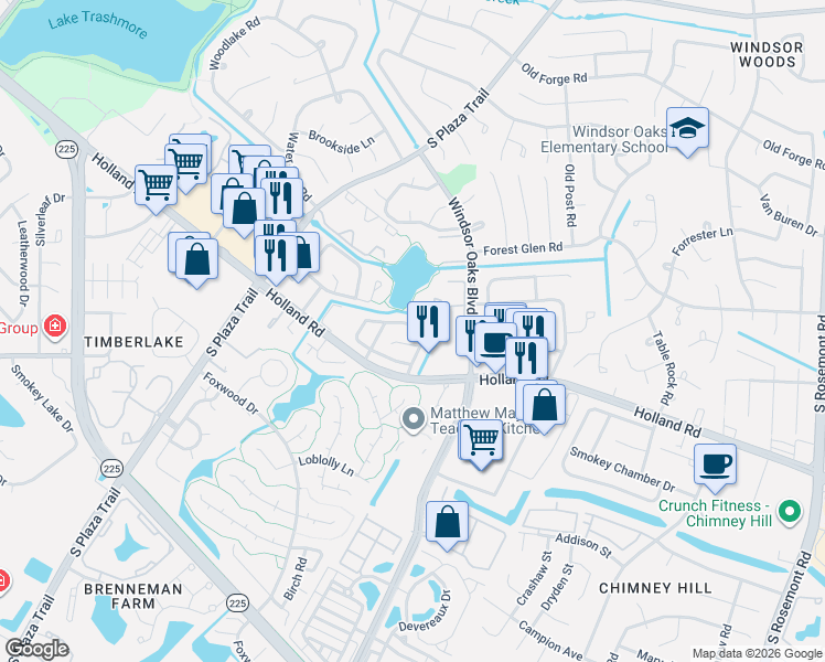 map of restaurants, bars, coffee shops, grocery stores, and more near 4018 Richard Lee Court in Virginia Beach