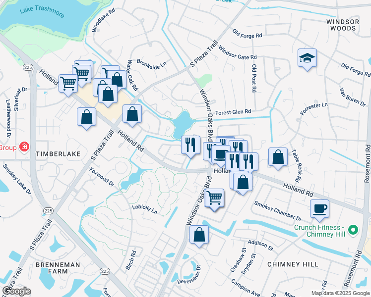 map of restaurants, bars, coffee shops, grocery stores, and more near 4053 Thomas Jefferson Drive in Virginia Beach