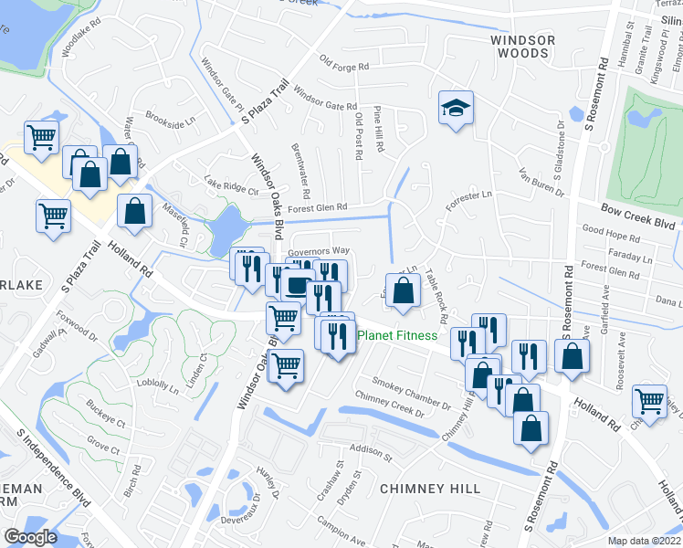 map of restaurants, bars, coffee shops, grocery stores, and more near 628 Counselor Square in Virginia Beach