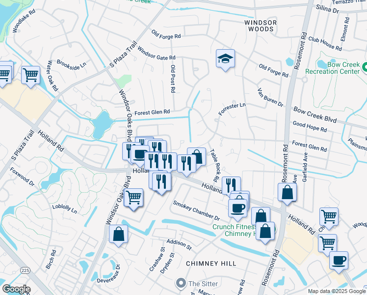 map of restaurants, bars, coffee shops, grocery stores, and more near 3733 Kingsmill Walk in Virginia Beach