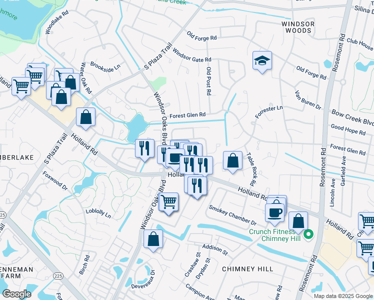 map of restaurants, bars, coffee shops, grocery stores, and more near 3889 Counselor Lane in Virginia Beach