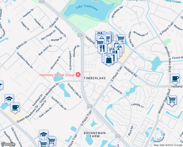 map of restaurants, bars, coffee shops, grocery stores, and more near in Virginia Beach