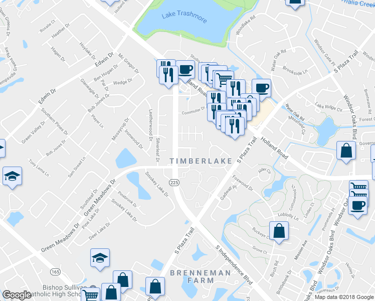 map of restaurants, bars, coffee shops, grocery stores, and more near 1403 Sampson Lane in Virginia Beach