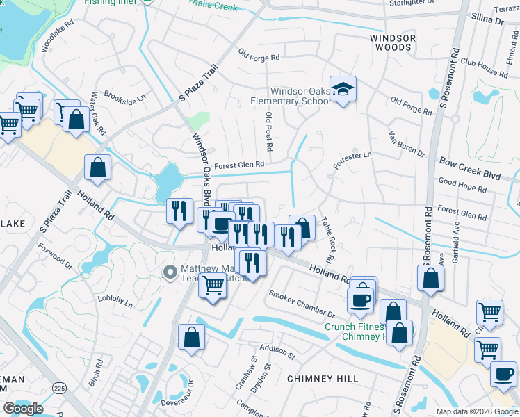 map of restaurants, bars, coffee shops, grocery stores, and more near 3780 Counselor Lane in Virginia Beach