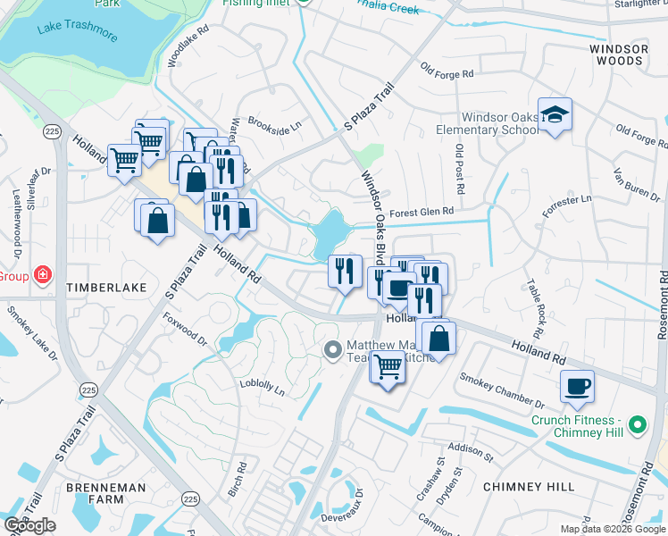 map of restaurants, bars, coffee shops, grocery stores, and more near 4018 Richard Lee Court in Virginia Beach