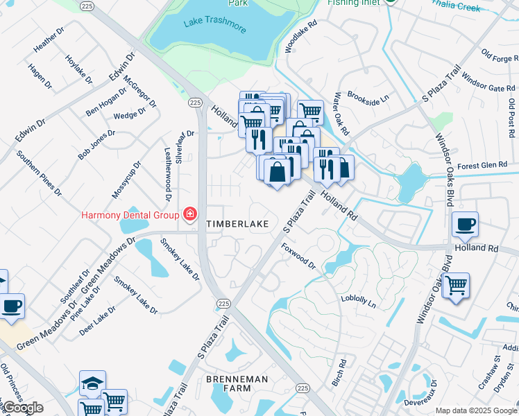 map of restaurants, bars, coffee shops, grocery stores, and more near 818 Spence Circle in Virginia Beach