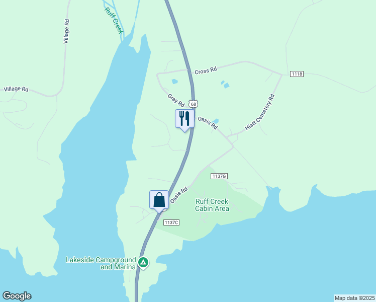 map of restaurants, bars, coffee shops, grocery stores, and more near 11197 U.S. 68 in Benton