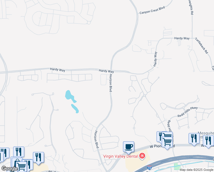 map of restaurants, bars, coffee shops, grocery stores, and more near 868 Gemini Lane in Mesquite