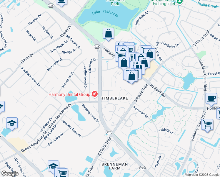 map of restaurants, bars, coffee shops, grocery stores, and more near 4220 Minnard Court in Virginia Beach