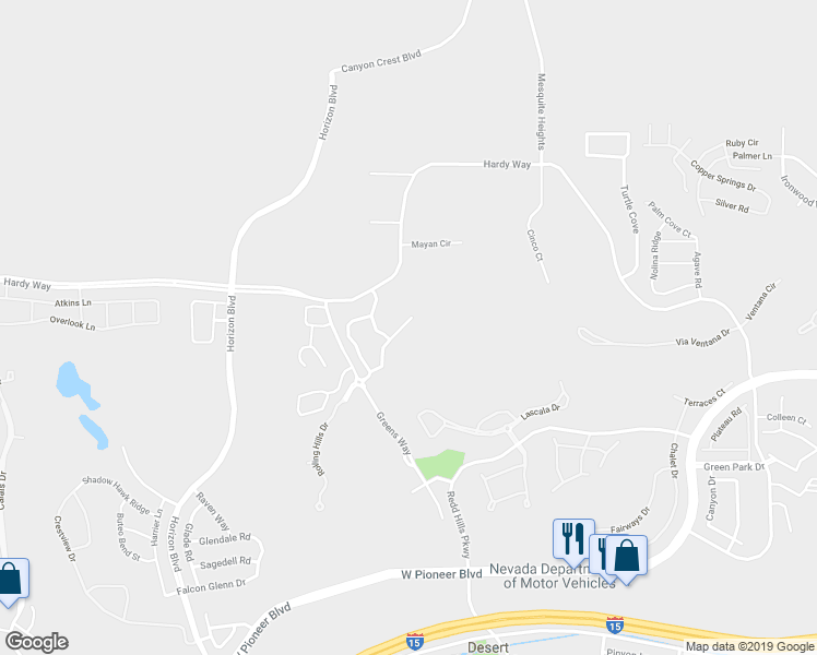 map of restaurants, bars, coffee shops, grocery stores, and more near 756 Hardy Way in Mesquite