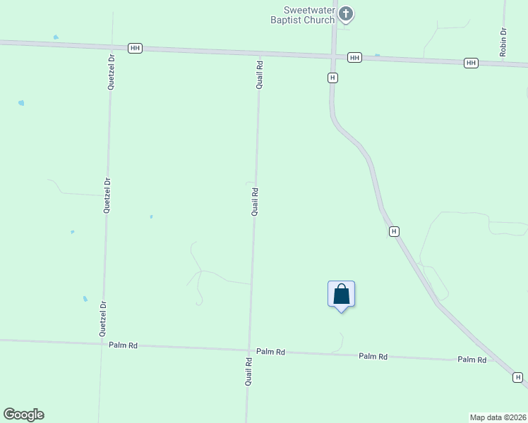 map of restaurants, bars, coffee shops, grocery stores, and more near 18160 Quail Road in Neosho