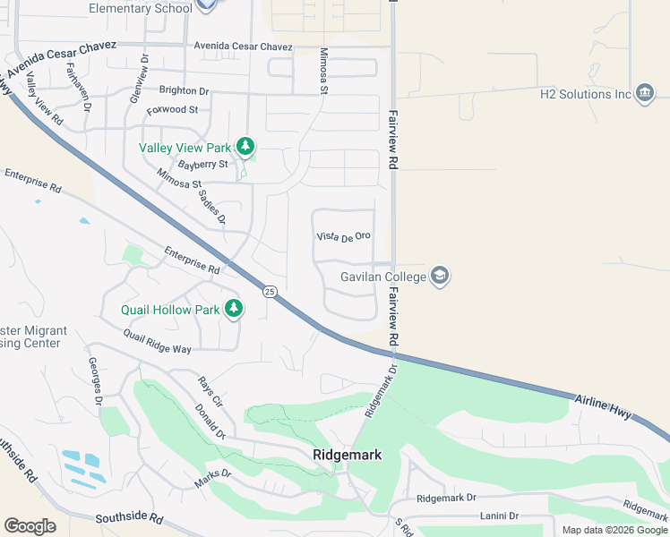 map of restaurants, bars, coffee shops, grocery stores, and more near 130 Tierra Del Sol in Hollister