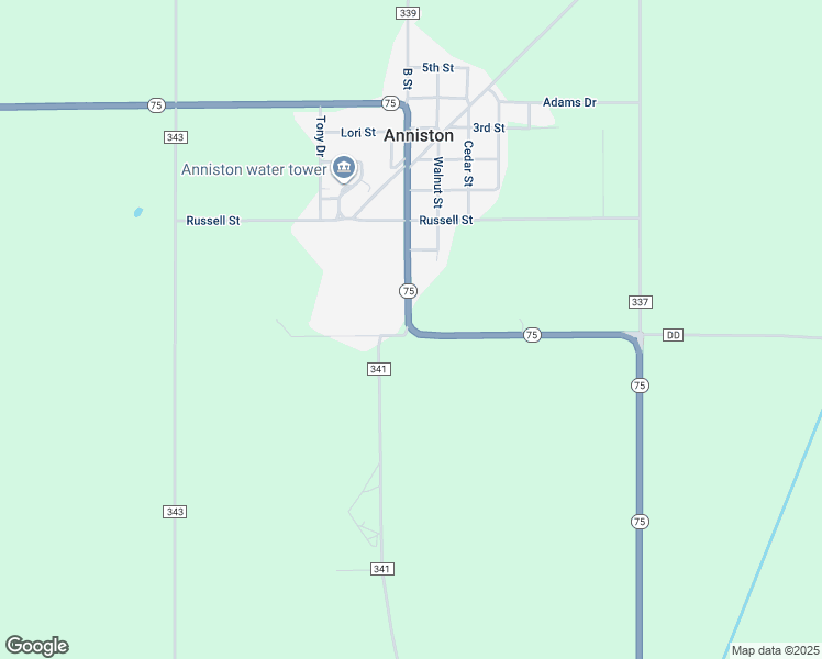 map of restaurants, bars, coffee shops, grocery stores, and more near in Anniston