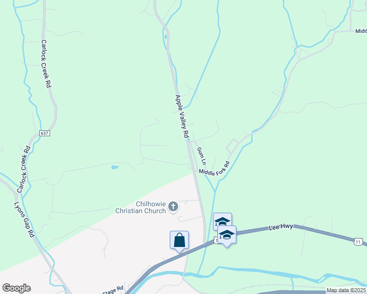 map of restaurants, bars, coffee shops, grocery stores, and more near 310 Apple Valley Road in Marion