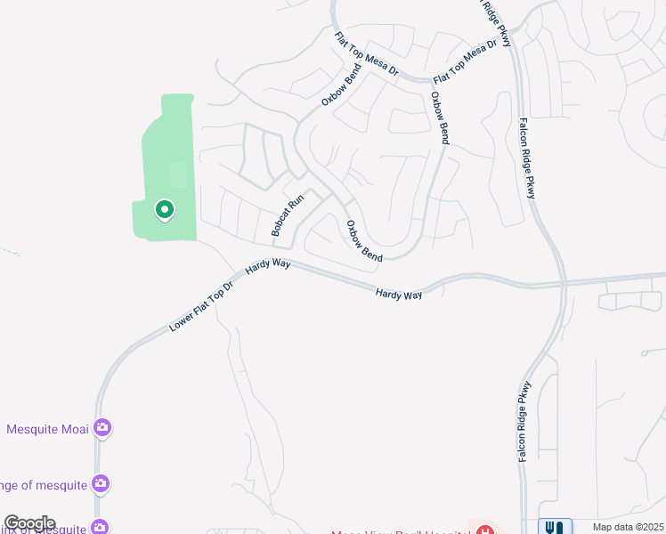 map of restaurants, bars, coffee shops, grocery stores, and more near 1454 Harvest Moon Ridge in Mesquite