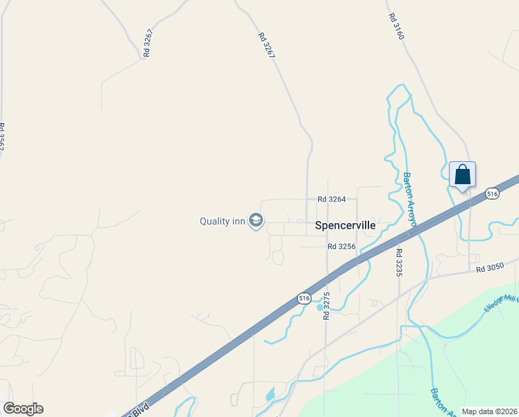 map of restaurants, bars, coffee shops, grocery stores, and more near 44 Road 3260 in Aztec