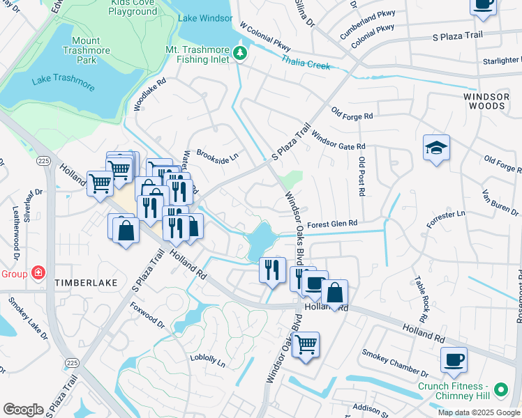 map of restaurants, bars, coffee shops, grocery stores, and more near 3959 Marina Lake Road in Virginia Beach